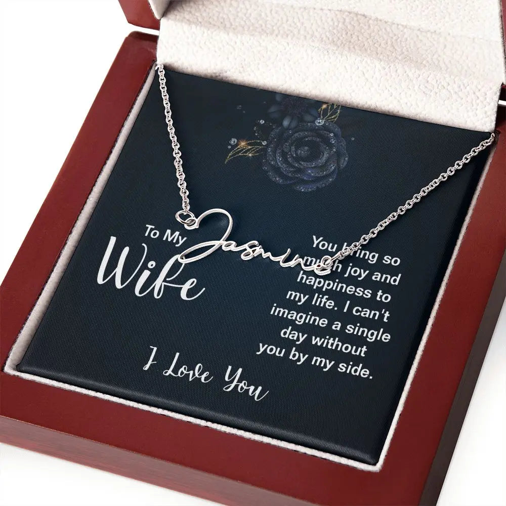 Personalized Name Necklace in Gold or Stainless Steel ShineOn Fulfillment