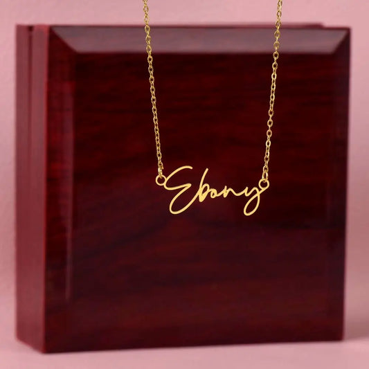 Personalized Name Necklace in Gold or Stainless Steel ShineOn Fulfillment