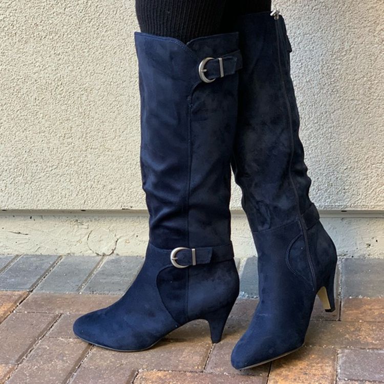New Stiletto High Top Leather Boots