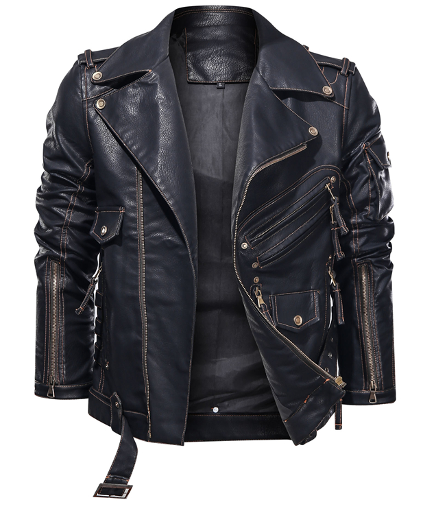 Leather Men's Coat Jacket Jacket