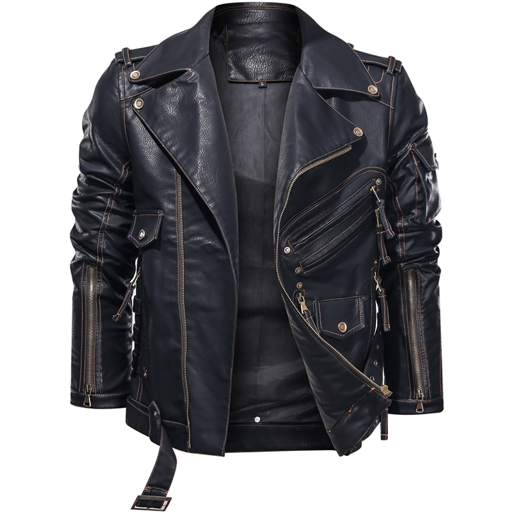 Leather Men's Coat Jacket Jacket